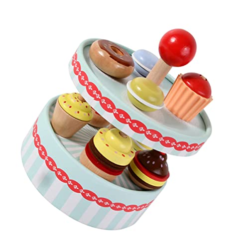 ibasenice 1 Satz Dessert-Simulationsspielzeug interaktives holzspielzeug игрушки для девочек Toys for Boys Toys Boy Toys Kuchenturm Spielzeugbausatz Simulationskuchen ibasenice 1 Satz Dessert-Simulationsspielzeug interaktives holzspielzeug игрушки для девочек Toys for Boys Toys Boy Toys Kuchenturm Spielzeugbausatz Simulationskuchen von ibasenice