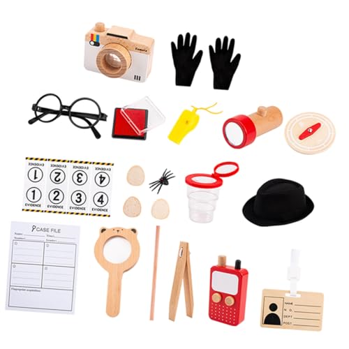 ibasenice 1 Satz Detektiv-Cosplay Detektivset für Jungen verkleiden Sich zum detektiv detektiv Set Detektiv-Werkzeugset für Kinderspielzeug Buche ibasenice 1 Satz Detektiv-Cosplay Detektivset für Jungen verkleiden Sich zum detektiv detektiv Set Detektiv-Werkzeugset für Kinderspielzeug Buche von ibasenice