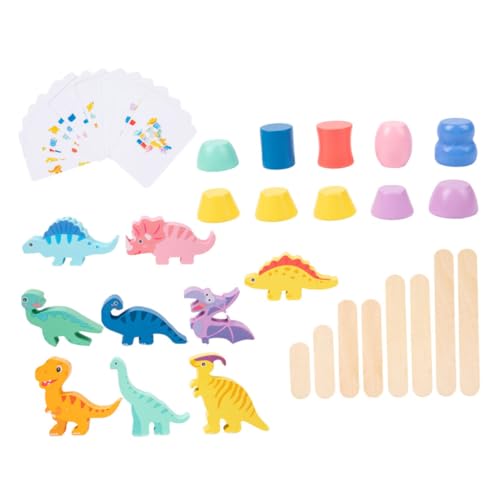 ibasenice Pädagogisches Dinosaurier-Matching-Spielzeug Für Jungen Stapelklötze-Set Bauklötze-Spielzeug Aus Holz Für Jungen Und Mädchen ibasenice Pädagogisches Dinosaurier-Matching-Spielzeug Für Jungen Stapelklötze-Set Bauklötze-Spielzeug Aus Holz Für Jungen Und Mädchen von ibasenice