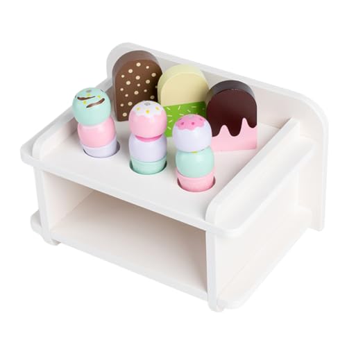 ibasenice 1 Satz Eisstation Eiscreme holzspielzeug Educational Toys Pädagogisches Eiscreme Dekoration spielzeuge Eisspielzeug für Kleinkinder hölzern Weiß ibasenice 1 Satz Eisstation Eiscreme holzspielzeug Educational Toys Pädagogisches Eiscreme Dekoration spielzeuge Eisspielzeug für Kleinkinder hölzern Weiß von ibasenice