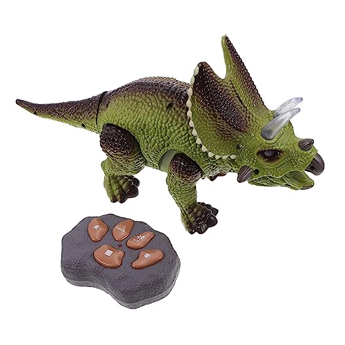 ibasenice 1 Satz Elektrischer Triceratops Dinosaurier mit Lichtern und Musik Fernbedienbares Dinosaurier für Kreatives und Lernförderung ibasenice 1 Satz Elektrischer Triceratops Dinosaurier mit Lichtern und Musik Fernbedienbares Dinosaurier für Kreatives und Lernförderung von ibasenice