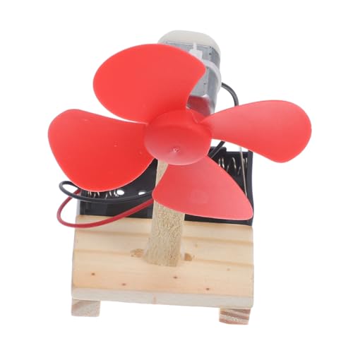 ibasenice 1 Satz Fan Auto Mini- Modellbausätze Kinderspielzeug Bildungsspielzeug Ausrüstung Motorwerkzeuge Puzzle- DIY-Fan-Tools Elektrolüfter Holz von ibasenice