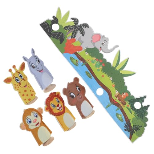 ibasenice Set mit 10 Handpuppen Aus Filz mit Tiermotiven für Jungen und Mädchen Geschichtenspielzeug für Kleinkinder Fingerpuppe Stofftier Handpuppe von ibasenice