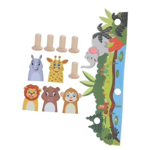 ibasenice Fingerspielzeug für Jungen und Mädchen 1 Set mit Kleinen Tierhandpuppen Mini-Spielzeug Handgefertigt Geschichtenerzählpuppe für Kleinkinder von ibasenice