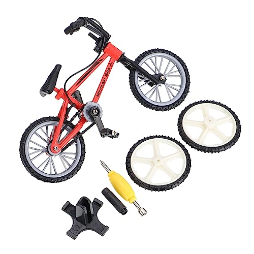ibasenice 1 Satz Fingerrad für kinderspielzeug Children Toys Finger Bike bastelzeug Mini -Fahrrad Simulationsfahrrad Finger Fahrrad Mini-Fingerbike Aluminiumlegierung rot von ibasenice