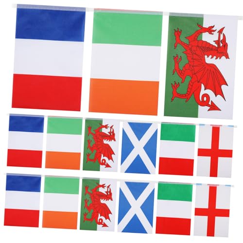 ibasenice Flaggen Welt Poster 1 Set Welt Flaggen Wimpel England Banner International Wimpel Banner Für Decor von ibasenice