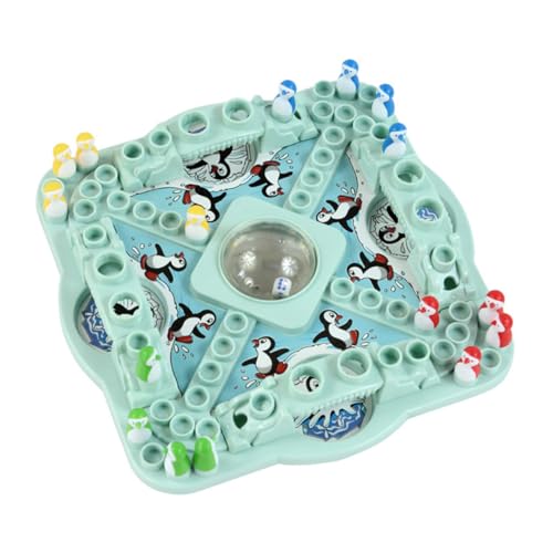 ibasenice 1 Satz Flugzeugschachspiel interaktives Interactive Toys Lernspielzeug für Reisen Familienspielzeug Educational Toys spieltafel Jump-Checker-Spiel Light Green von ibasenice