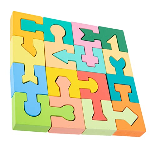 ibasenice 1 Satz Form Passende Blöcke Kognitives Formen Kinderspielzeug Aus Holz Formlernpuzzle Formenpuzzle Lernen Holzblockspielzeug Kognitives Für Hölzern von ibasenice
