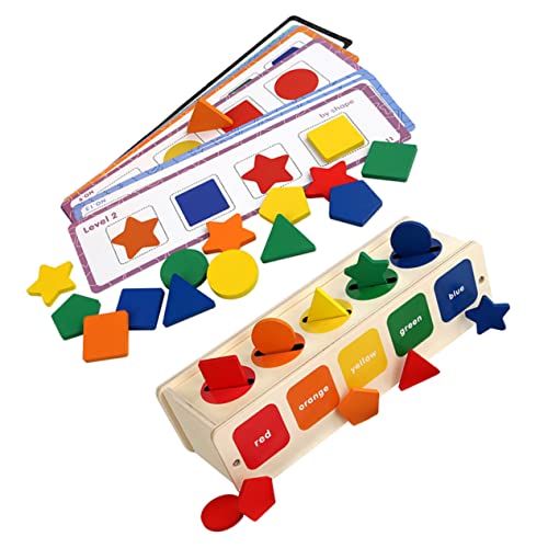 ibasenice 1 Satz Formen Sortierendes Formsortierer Bildungsspielzeug Kinderpädagogische Spielzeuge Babyspielzeug 6 Monate Alt Feinmotorik- Für Holz von ibasenice