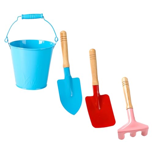 ibasenice 1satz Kindgerechten Gartenwerkzeugen Teiliges Mit Schaufel Mini- Mini-hacke Und Farbigem Eimer Für Gartenarbeit Mit Kindern Für Kleine Hände von ibasenice
