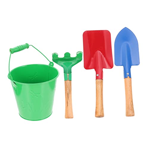 ibasenice 1 Satz Gartenschaufel Sand Klein Sandstrandspielzeug Kleiner Gartenrechen Für Gartengeräte Für Gartenhandwerkzeuge Sandkasten Sandspielzeug Metall Green von ibasenice