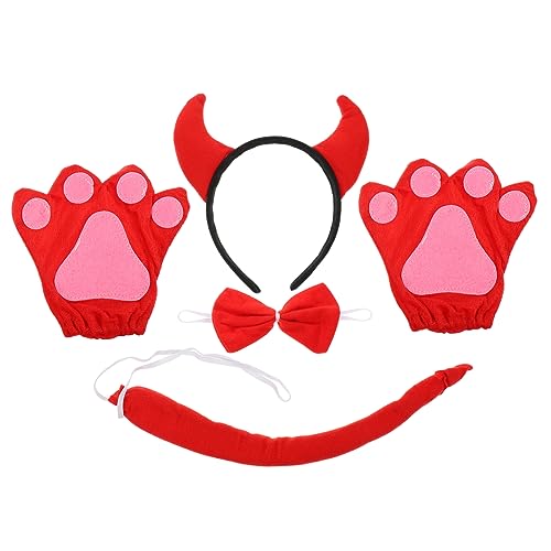 ibasenice 1 Satz Halloween-Dämonenkuh Halloween schminke Halloween Make up mittelalterlicher Mantel Halloween-Fliege Halloween deko Haarband Schwanzstütze für Rinder Viehkostüm Baumwolle rot ibasenice 1 Satz Halloween-Dämonenkuh Halloween schminke Halloween Make up mittelalterlicher Mantel Halloween-Fliege Halloween deko Haarband Schwanzstütze für Rinder Viehkostüm Baumwolle rot von ibasenice