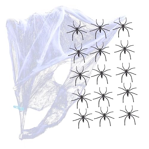 ibasenice 1 Satz Halloween-Partygeschenke Halloween Costume Halloween Kleidung Halloween Decorations halloweenkostüme riesiges Spinnennetz Dekoration LED Halloween Wohnkultur von ibasenice