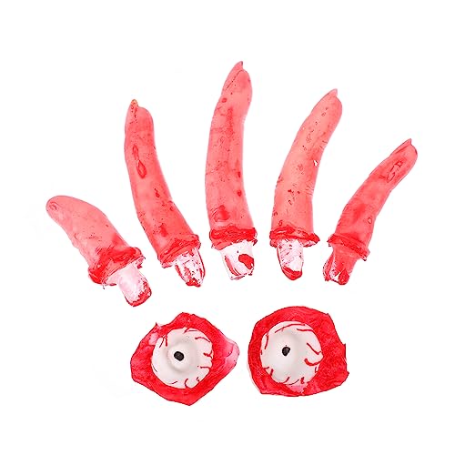 ibasenice 1 Satz Halloween-Requisiten Spukhaus Requisiten Blut Finger Künstliche Menschliche Organe Simulation Menschlicher Organe Spukhausdekor Halloween-dekorationszubehör Plastik Rot ibasenice 1 Satz Halloween-Requisiten Spukhaus Requisiten Blut Finger Künstliche Menschliche Organe Simulation Menschlicher Organe Spukhausdekor Halloween-dekorationszubehör Plastik Rot von ibasenice