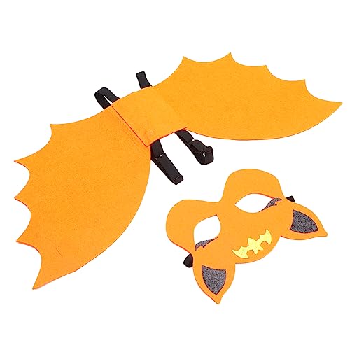 ibasenice 1 Satz Halloween-dämonenflügel Cosplay-kostüm-requisiten Karnevalsflügel Halloween Verkleiden Maskerade-maske Cosplay Fledermausflügel Fledermausmantel Kind Vlies Kleidung Zubehör von ibasenice