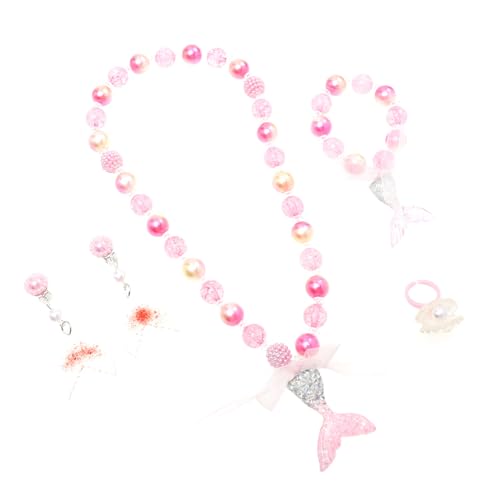 ibasenice 1 Satz Halskette Für Ohrringe Meerjungfrau Armband Strandparty-schmuck Halsverzierung Schmuckzubehör Kreativer Kinderschmuck Schmuckset Ohrschmuck Halsanhänger Harz Rosa ibasenice 1 Satz Halskette Für Ohrringe Meerjungfrau Armband Strandparty-schmuck Halsverzierung Schmuckzubehör Kreativer Kinderschmuck Schmuckset Ohrschmuck Halsanhänger Harz Rosa von ibasenice