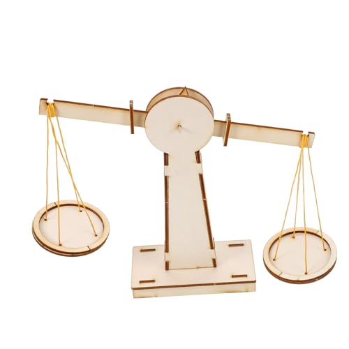 ibasenice 1 Satz Handgefertigte Waage Aus Holz Bausätze Babys Jungs Spiele Puzzle Rätsel Tipi Zappeln Kleinkinder Freunde Werkzeug Wissenschaftsprojekt Für Beige Hölzern von ibasenice