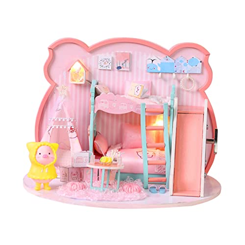 ibasenice 1 Satz Haushaus Hütte spielhaus Playhouse for sammeltassen Sammlerstück faltbar Mini Hausmodell selber Bauen Geburtstagsgeschenk für Mädchen Hölzern Rosa ibasenice 1 Satz Haushaus Hütte spielhaus Playhouse for sammeltassen Sammlerstück faltbar Mini Hausmodell selber Bauen Geburtstagsgeschenk für Mädchen Hölzern Rosa von ibasenice