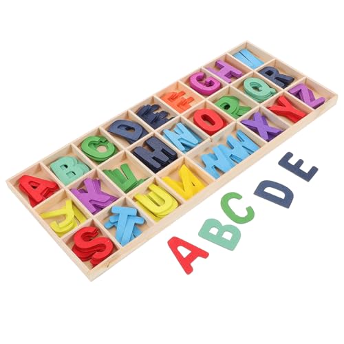 ibasenice 1 Satz Holz Alphabet Buchstaben Set mit Aufbewahrungsbox Lernspielzeug für Frühe Bildung für Partys und Ausstellungen Fördert Buchstaben und Phonikerkennung ibasenice 1 Satz Holz Alphabet Buchstaben Set mit Aufbewahrungsbox Lernspielzeug für Frühe Bildung für Partys und Ausstellungen Fördert Buchstaben und Phonikerkennung von ibasenice