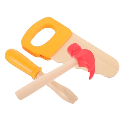 ibasenice 1 Satz Holzbearbeitungsspielzeug werkzeugset Werkzeug-Sets vortäuschen Spielwerkzeug Simulation Hämmer kleines Holzhammer Babyspielzeug von ibasenice
