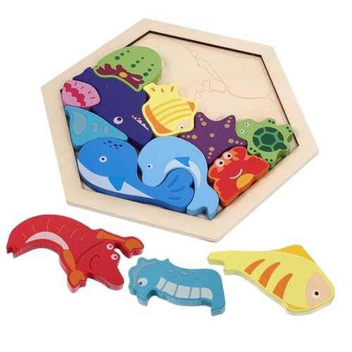 ibasenice Cartoon-Tier-Puzzles – Lernspielzeug Für Kinder – Entwicklung Der Feinmotorik – Sicheres Holzspielzeug ibasenice Cartoon-Tier-Puzzles – Lernspielzeug Für Kinder – Entwicklung Der Feinmotorik – Sicheres Holzspielzeug von ibasenice