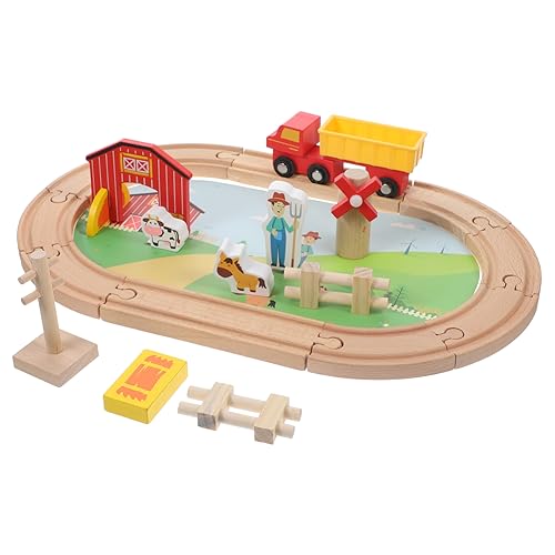 ibasenice 1 Satz Holzspielzeug Zug Pädagogisches Für Kinderauto Trainieren Lernspielzeug Für Kinderspielzeug Trainieren Hölzern von ibasenice