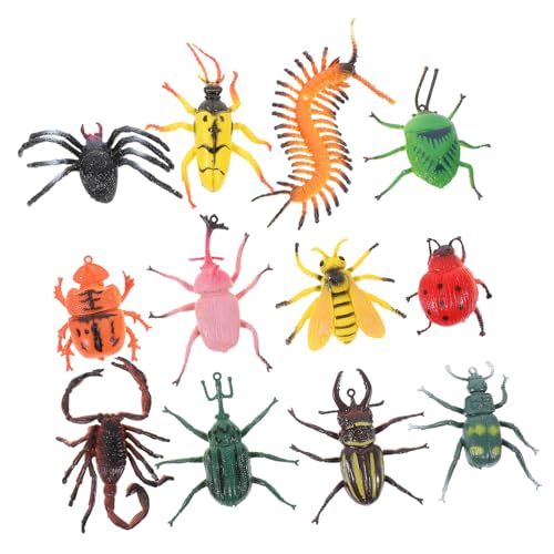 ibasenice 1 Satz Insektenspielzeug-simulationstier-Set Insektenfiguren Fehlerfänger Lernspielzeug Realistisches Insektenspielzeug Insekten Figur Trickspielzeug Mini-insektenspielzeug PVC von ibasenice