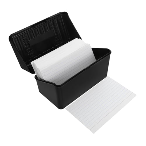 ibasenice 1 Satz Karteikartenspeicherbox Karteikartenetui Aufbewahrungsbox Für Karten Notizkartenhalter Karteikarten-Organizer-etui Karteikartenständer Tragbarer Karteikartenspeicher Papier von ibasenice