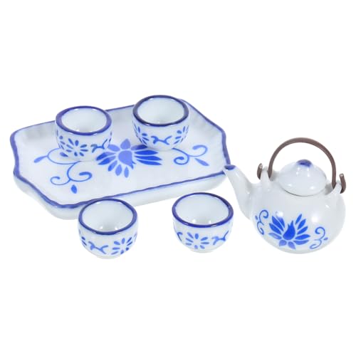 ibasenice Elegantes Mini-teeservice Fürs Puppenhaus – Und Tasse Aus Keramik Im Maßstab 112 Safe & Kinderspielzeug Ornament von ibasenice