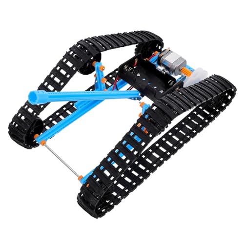 ibasenice 1 Satz Kettenfahrzeugmodell Rover Modellbausätze Solar- Puzzle Land System Auto Bausatz Wissenschaftliche Experimente DIY-ingenieurexperimente Lehrhilfe Blue von ibasenice