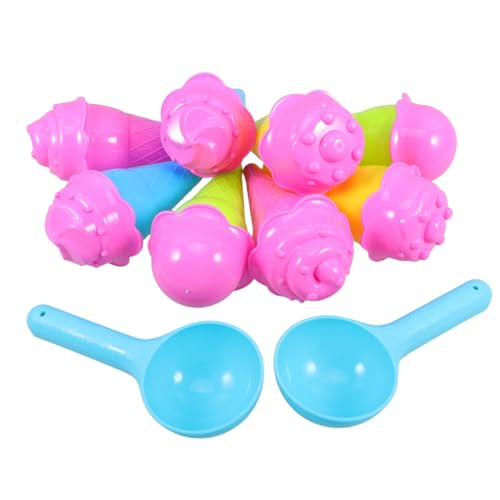 ibasenice 1 Satz Kinderraum Sandform Beach Accessoires Eiscreme-Sandspielzeug Sandstrand Outdoor sandkasten Eisspielzeugmodell Sandspielzeug-EIS Plastik von ibasenice