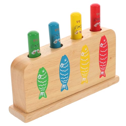 ibasenice 1 Satz Kinderspielzeug Holzspielzeug für Interaktive Frühkindliche Bildung Kreatives Lernspielzeug zur Kognitiver Fähigkeiten Eltern Junge Mädchen für Zuhause und Vorschule Fördert von ibasenice