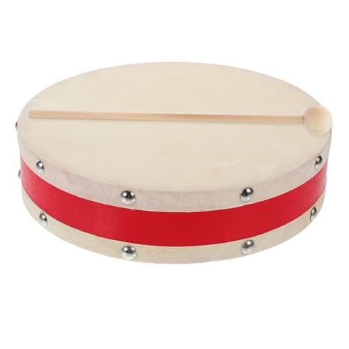ibasenice 1 Satz Kinderspielzeug-Tamburin klein Mini Schlagzeug Trommeln hühner kinderspielsachen baterien kindertrommel Drum Vorschulmusical Musikinstrument Schlagtrommel Holz von ibasenice