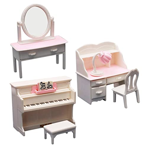 ibasenice 1 Satz Klavier Tisch Modell Puppenhaus Toilette Überraschung Figuren Bausatz für kinderspielzeug Decorative Accessories Toys Miniatur Mini- Plastik von ibasenice