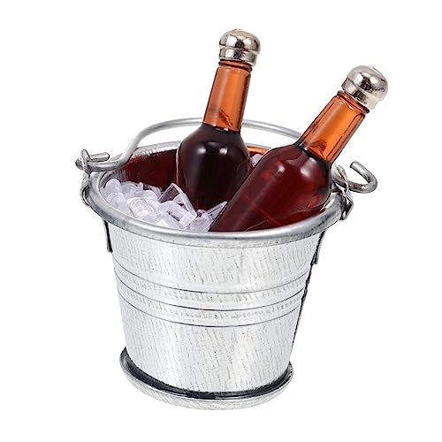 ibasenice 1 Satz Kleines Bierflaschenmodell Set mit Eiskübel Dekorative Bierflasche Eiskübel für Puppenhaus und DIY Szenen für Bierliebhaber und Oktoberfest Dekoration ibasenice 1 Satz Kleines Bierflaschenmodell Set mit Eiskübel Dekorative Bierflasche Eiskübel für Puppenhaus und DIY Szenen für Bierliebhaber und Oktoberfest Dekoration von ibasenice