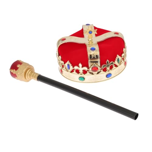 ibasenice 1 Satz Kronen halloween costume halloween kleidung Königlicher Prinzenkopfschmuck Einhorn-Horn-Stirnband Prinzessinnenkostüm Kinderkönigskronen Kopfbedeckungsstütze Plastik von ibasenice
