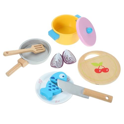 ibasenice 1 Satz Küchenspielzeug küche Kitchen Toys for Spielzeugkochgeschirrset Kinderküchenherd-Set kognitives für Simulation Kinderspielzeug hölzern ibasenice 1 Satz Küchenspielzeug küche Kitchen Toys for Spielzeugkochgeschirrset Kinderküchenherd-Set kognitives für Simulation Kinderspielzeug hölzern von ibasenice