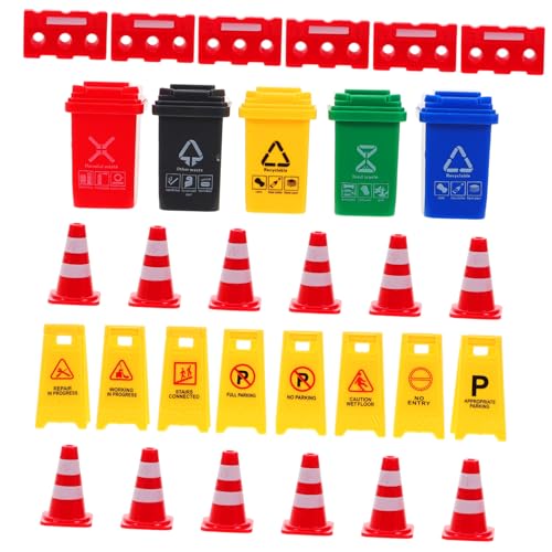 ibasenice 1 Satz Lehrmittel Für Verkehrskegel Für Mülleimer Miniatur-mülleimer Verkehrsschilder Für Mini-leitkegel Aus Kunststoff Mülleimer-Ornament Plastik ibasenice 1 Satz Lehrmittel Für Verkehrskegel Für Mülleimer Miniatur-mülleimer Verkehrsschilder Für Mini-leitkegel Aus Kunststoff Mülleimer-Ornament Plastik von ibasenice