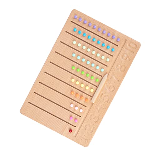 ibasenice Zahlenlehrtafel Mathematik-lernspielzeug Mathematik-Spielzeug Aus Holz Zähl- Und Zahlenspielzeug Für Jungen Und Mädchen Früherziehung Sicher Und von ibasenice