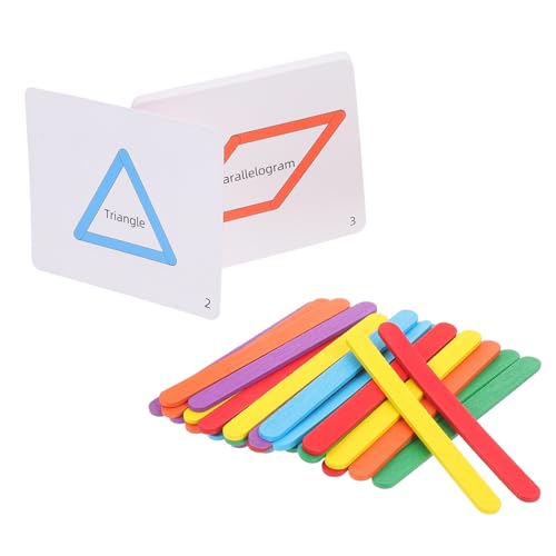 ibasenice 1 Satz Logik-Stick Kleinkindspielzeug sensorisches Spiel für Geburtstagsgeschenk holzspielzeug lernspielzeug Kreatives Mini-Bastelstäbe Papier von ibasenice