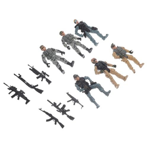 ibasenice 1 Satz Militärsoldatenmodell Personenfigur Kleines Soldatenmodell Simulierte Streichrequisiten Kleine Modelle Tischdekorationen Aus Sand Mini-People-Modelle Layout-Figuren Plastik von ibasenice