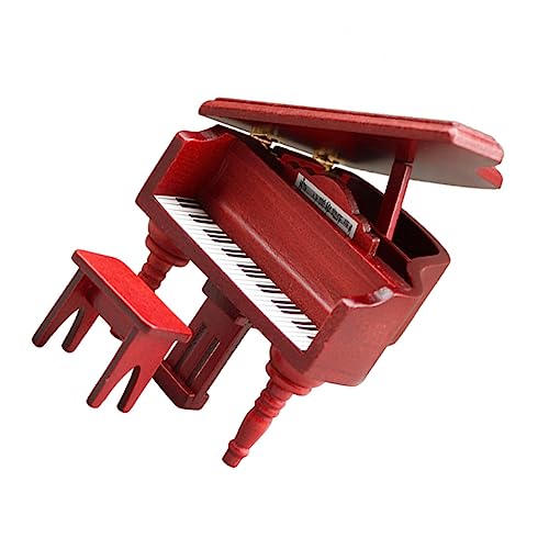 ibasenice 1 Satz Mini-Klavier Miniatur-Klaviermodell Mini-Piano-Modell Spielset aus Holz Puppenhaus aus Holz Miniklavier für Puppenhaus Puppenhaus-Miniaturklavier hölzern Ornamente Möbel ibasenice 1 Satz Mini-Klavier Miniatur-Klaviermodell Mini-Piano-Modell Spielset aus Holz Puppenhaus aus Holz Miniklavier für Puppenhaus Puppenhaus-Miniaturklavier hölzern Ornamente Möbel von ibasenice