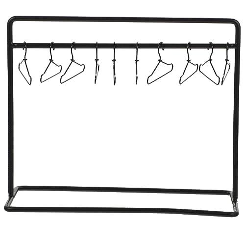 ibasenice 1 Satz Mini Kleiderständer für Puppen Teiliges mit Schwarzen Mini Kleiderbügeln und Kleinem Hängeregal für Puppenbekleidung für Puppenhäuser und Aufbewahrung ibasenice 1 Satz Mini Kleiderständer für Puppen Teiliges mit Schwarzen Mini Kleiderbügeln und Kleinem Hängeregal für Puppenbekleidung für Puppenhäuser und Aufbewahrung von ibasenice
