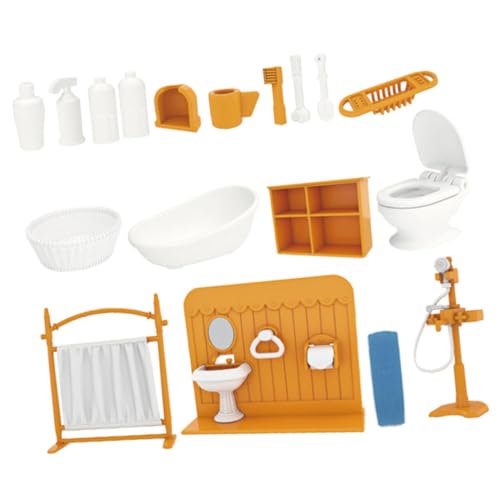 ibasenice Puppenhaus Miniatur Badezimmer Kit Für Spielzeug Sammlung Kinder Imaginative Spielen von ibasenice
