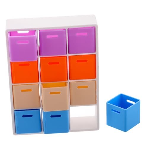 ibasenice 1 Satz Mini-Puppenhaus unfertige Puppenhausmöbel Dollhouse Dekorationen Miniaturpuppenhausmöbel Puppenhauszubehör Tragbare Aufbewahrungsbox für Puppen Miniatur-Lagerregal Plastik von ibasenice