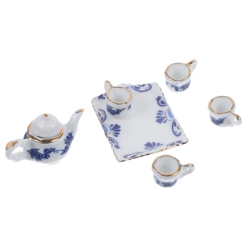 ibasenice 1 Satz Mini-Teeservice aus Keramik künstlich Tea Set for puppenstubenmöbel Tee-Set für Spielzeugküche Keramik Tee-Set Miniatur-Dinge Tiny House-Accessoires ibasenice 1 Satz Mini-Teeservice aus Keramik künstlich Tea Set for puppenstubenmöbel Tee-Set für Spielzeugküche Keramik Tee-Set Miniatur-Dinge Tiny House-Accessoires von ibasenice