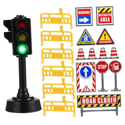 ibasenice 1 Satz Mini-Verkehrszeichen-Set Ampel für Straßenschilder für verkehrsschilder verkehrserziehung Verkehrszeichen für Straßenschild Plastik ibasenice 1 Satz Mini-Verkehrszeichen-Set Ampel für Straßenschilder für verkehrsschilder verkehrserziehung Verkehrszeichen für Straßenschild Plastik von ibasenice