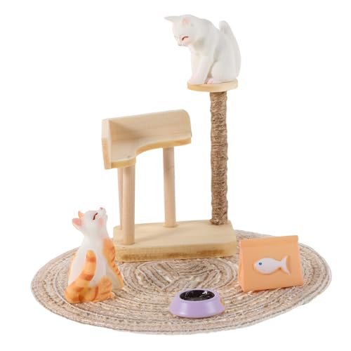 ibasenice 1 Satz Miniatur Katzenbaum Modell für Puppenhäuser Realistisches Holzspielset für Kreative Szenen Teiliges Zubehör für Puppenhausdekoration ibasenice 1 Satz Miniatur Katzenbaum Modell für Puppenhäuser Realistisches Holzspielset für Kreative Szenen Teiliges Zubehör für Puppenhausdekoration von ibasenice