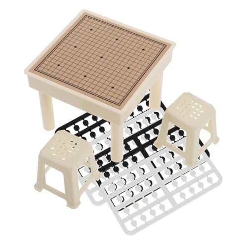 ibasenice Miniatur-Set Backgammon- Miniatur- -bausatz Sensoriktisch Flugspiel Lernspielzeug Wohndekor von ibasenice