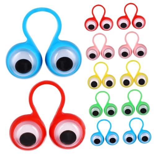 ibasenice 1 Satz Mit Großen Augen Party Kinderparty Mitgebsel Dexte Fingerpuppen Pädagogisches Kinderspielzeug Partybevorzugungsspielzeug Plastik Colorful 100st von ibasenice